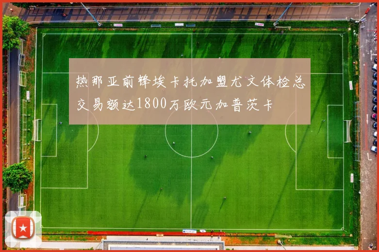 热那亚前锋埃卡托加盟尤文体检总交易额达1800万欧元加普茨卡